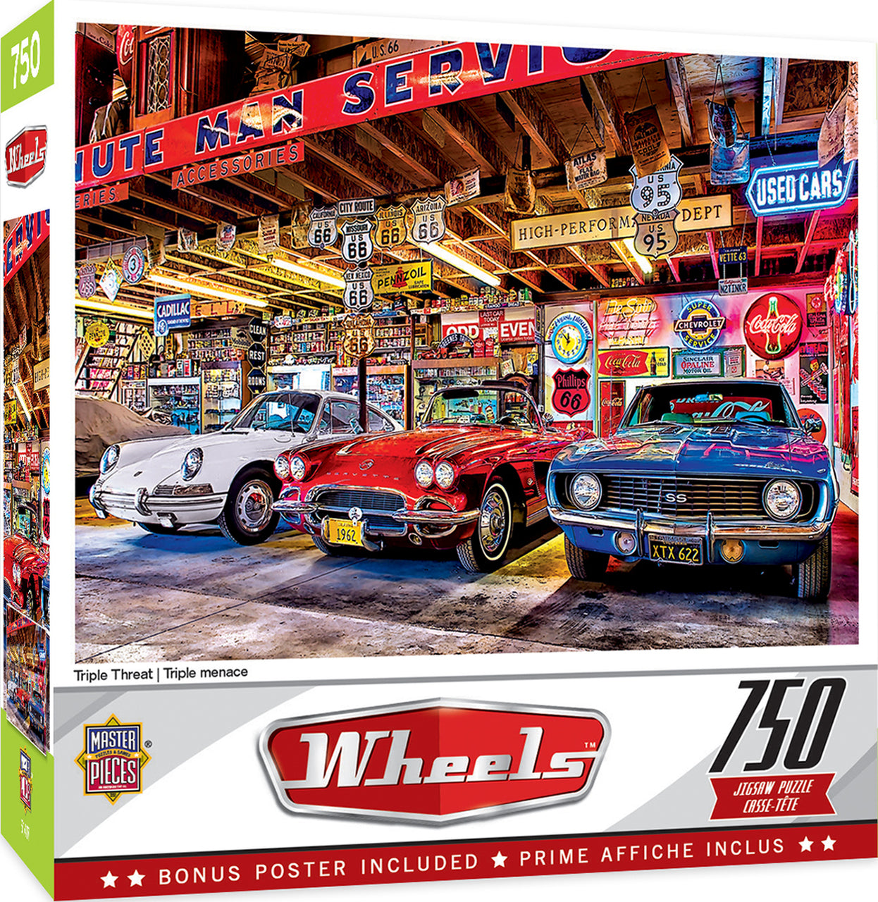 Wheels - Triple Threat 750 Piece Jigsaw Puzzle by MasterPieces