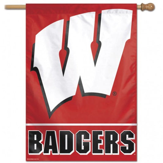 Wisconsin Badgers 28" x 40" Vertical House Flag/Banner by Wincraft
