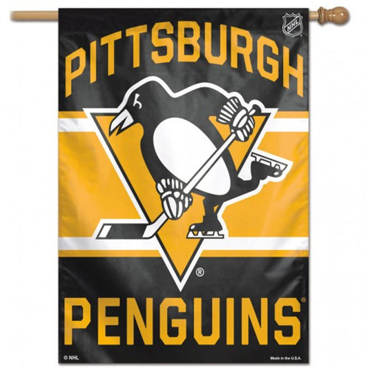 Pittsburgh Penguins 28" x 40" Vertical House Flag/Banner by Wincraft