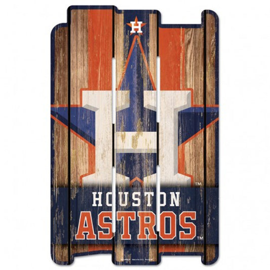 Houston Astros 11" x 17" Wood Fence Sign by Wincraft