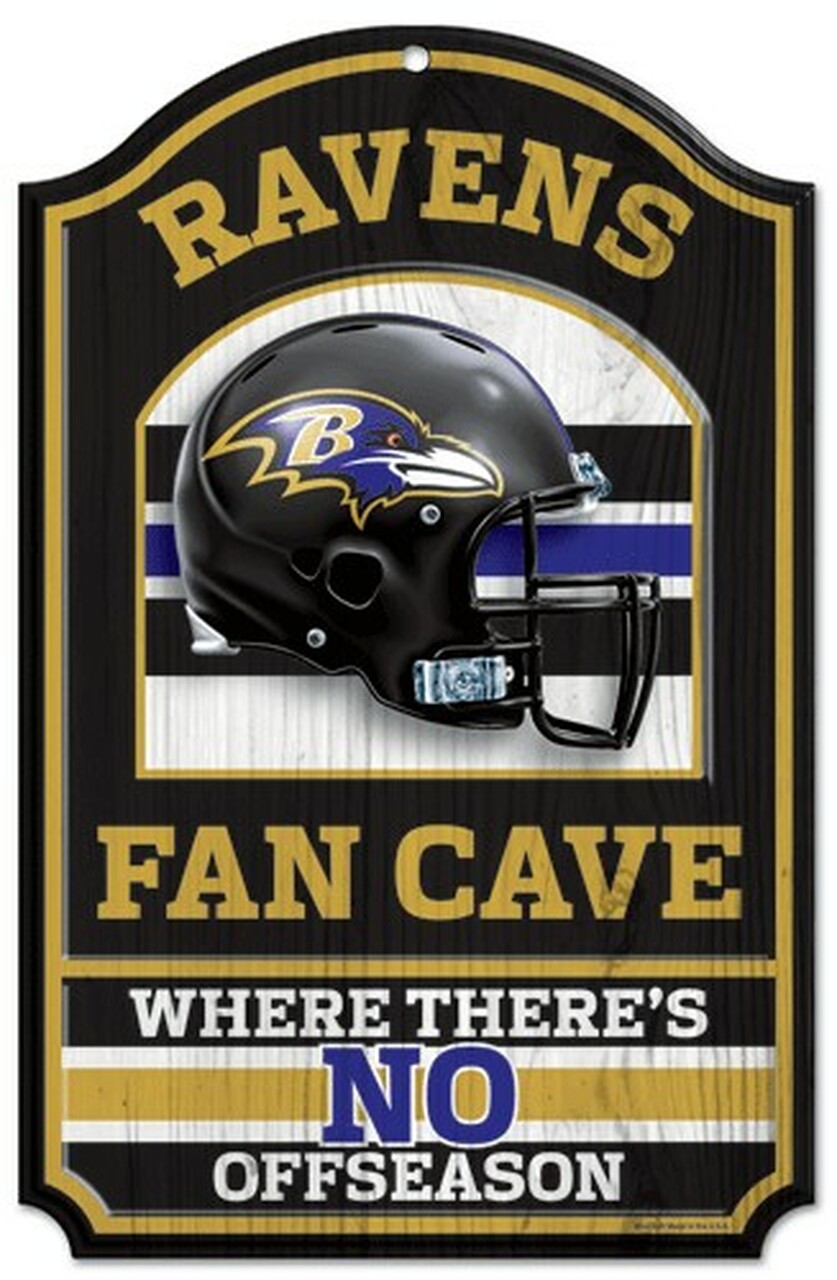 Baltimore Ravens 11" x 17" Fan Cave Wood Sign by Wincraft
