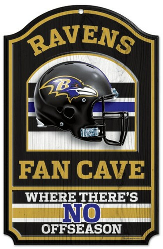 Baltimore Ravens 11" x 17" Fan Cave Wood Sign by Wincraft