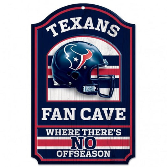 Houston Texans 11" x 17" Fan Cave Wood Sign by Wincraft