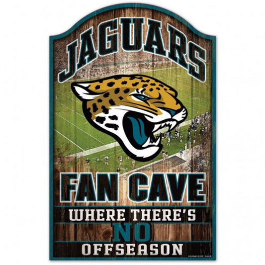 Jacksonville Jaguars 11" x 17" Fan Cave Wood Sign by Wincraft