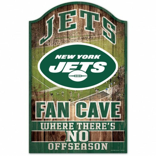 New York Jets 11" x 17" Fan Cave Wood Sign by Wincraft