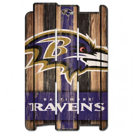 Baltimore Ravens 11" x 17" Wood Fence Sign by Wincraft