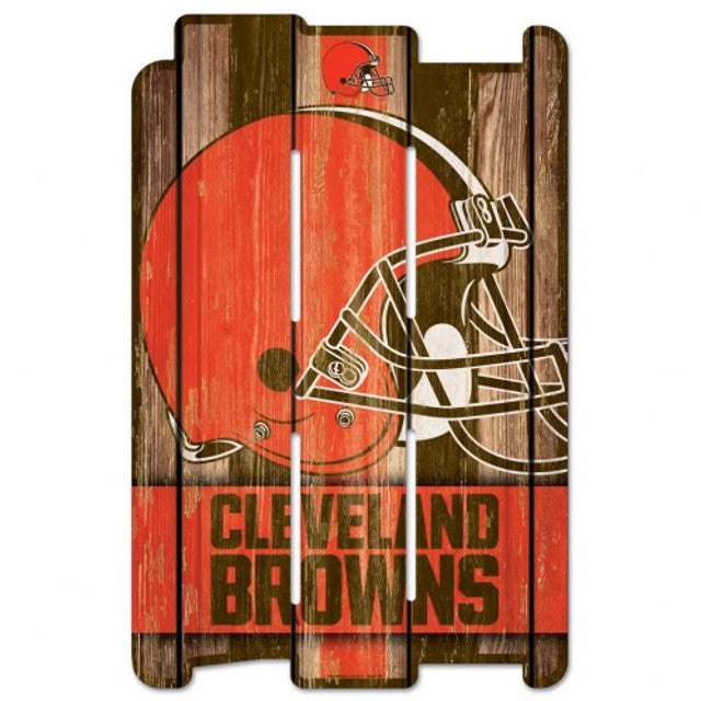 Cleveland Browns 11" x 17" Wood Fence Sign by Wincraft