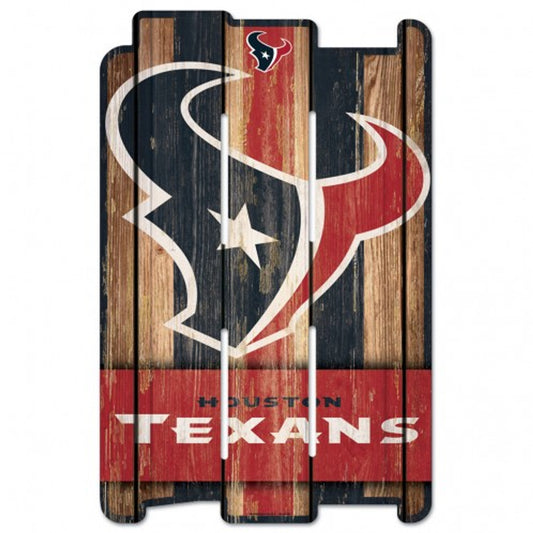 Houston Texans 11" x 17" Wood Fence Sign by Wincraft
