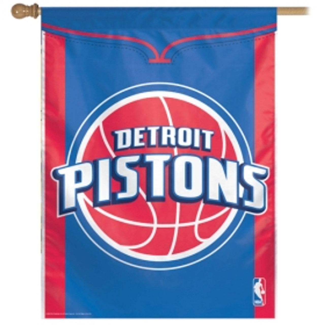 Detroit Pistons 28" x 40" Vertical House Flag/Banner by Wincraft