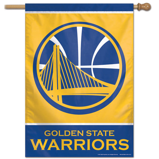 Golden State Warriors 28" x 40" Vertical House Flag/Banner by Wincraft