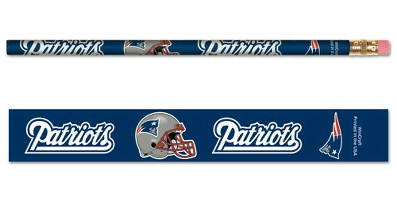 New England Patriots Pack of Pencils - 6 per pack by Wincraft