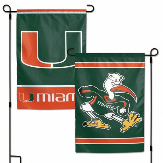 Miami Hurricanes 2-Sided 12" x 18" Garden Flag by Wincraft