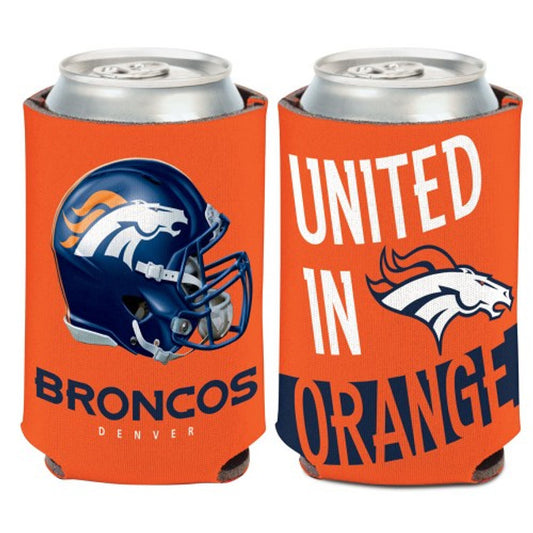 Denver Broncos Slogan Design Can Cooler by Wincraft