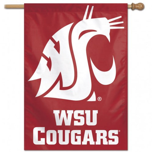 Washington State Cougars 28" x 40" Vertical House Flag/Banner by Wincraft