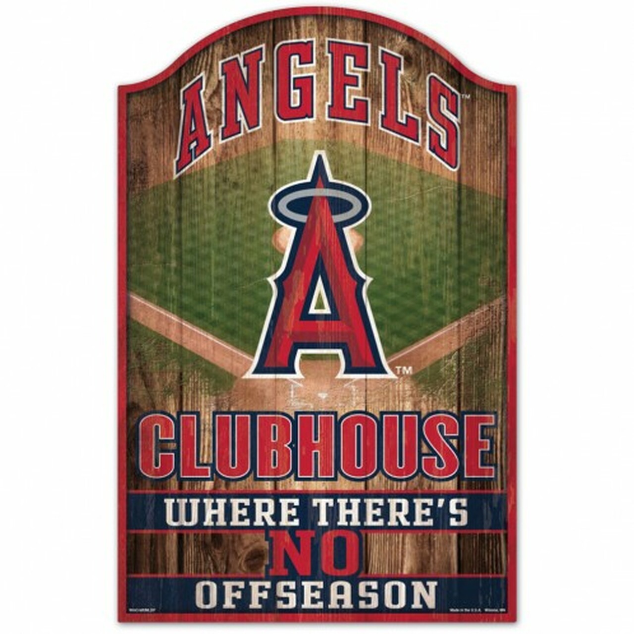Los Angeles Angels 11" x 17" Fan Cave Wood Sign by Wincraft
