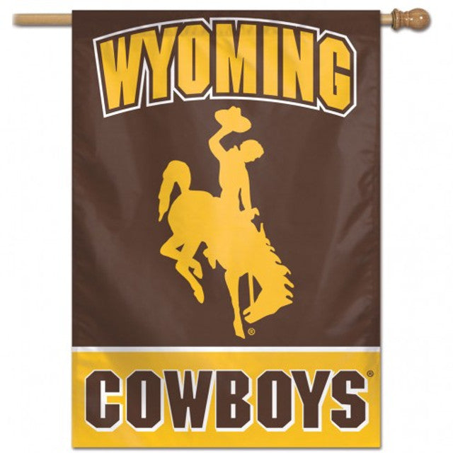 Wyoming Cowboys 28" x 40" Vertical House Flag/Banner by Wincraft
