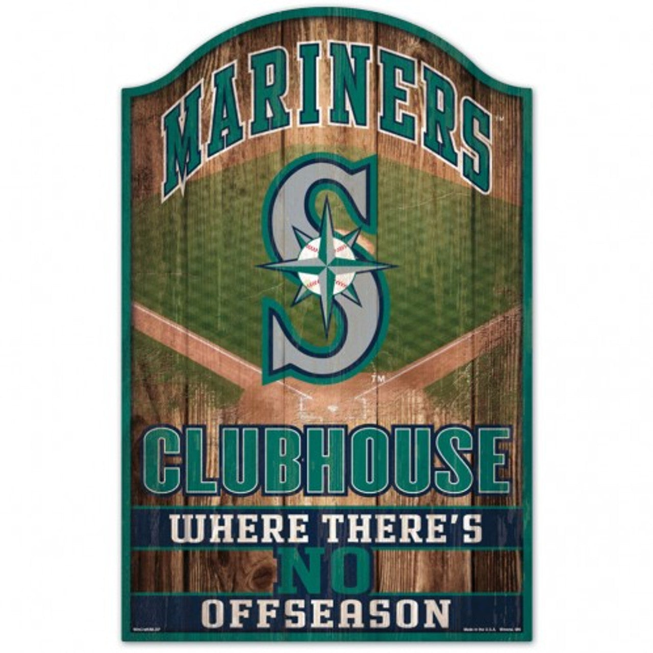 Seattle Mariners 11" x 17" Fan Cave Wood Sign by Wincraft