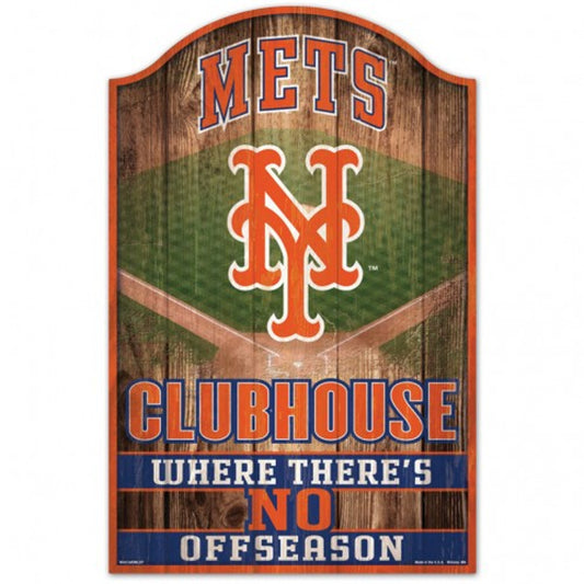 New York Mets 11" x 17" Fan Cave Wood Sign by Wincraft