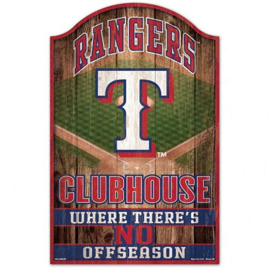 Texas Rangers 11" x 17" Fan Cave Wood Sign by Wincraft