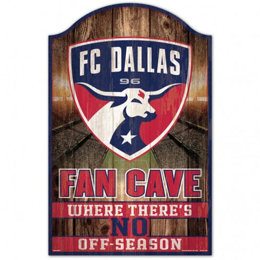 FC Dallas 11" x 17" Fan Cave Wood Sign by Wincraft