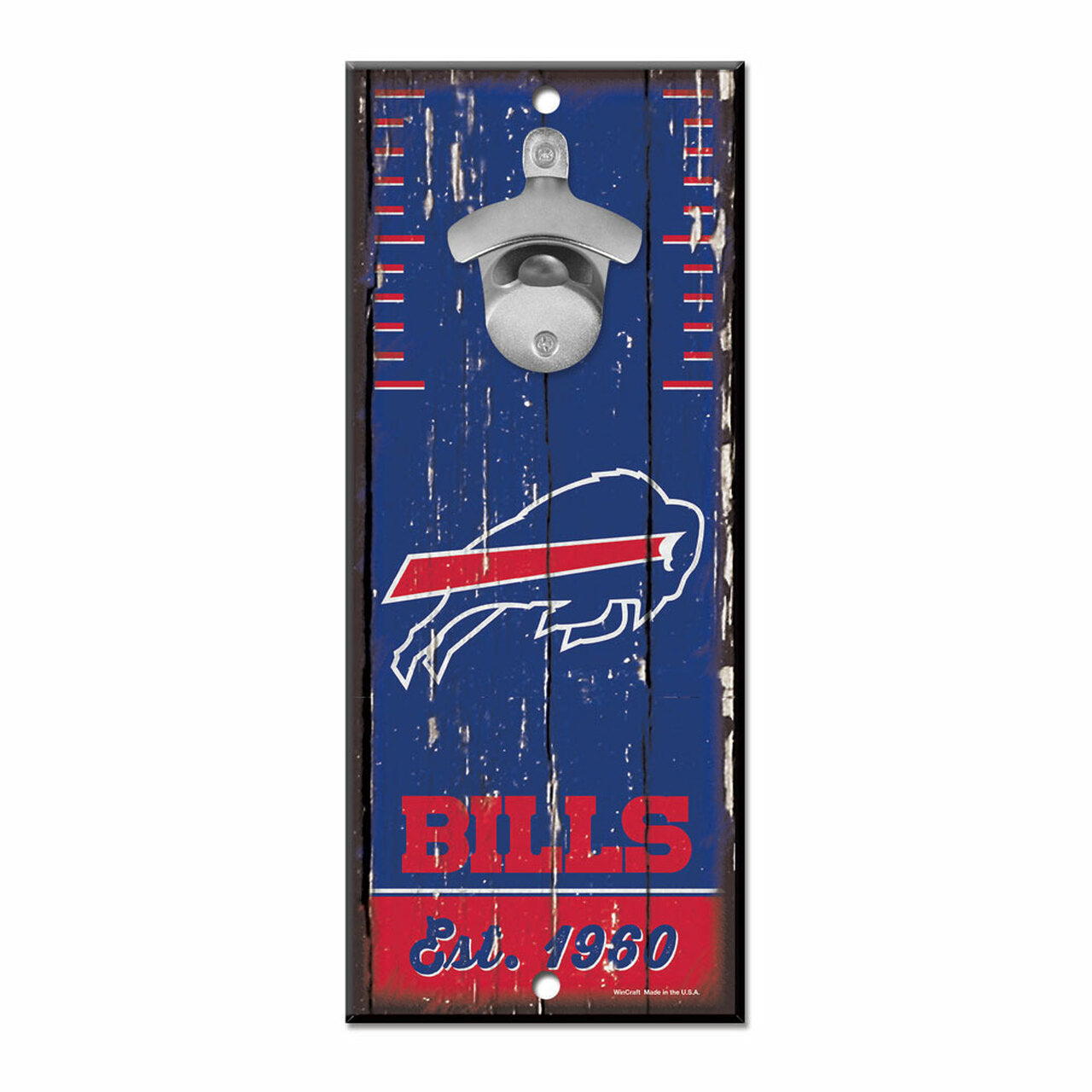 Buffalo Bills 5" x 11" Bottle Opener Wood Sign by Wincraft