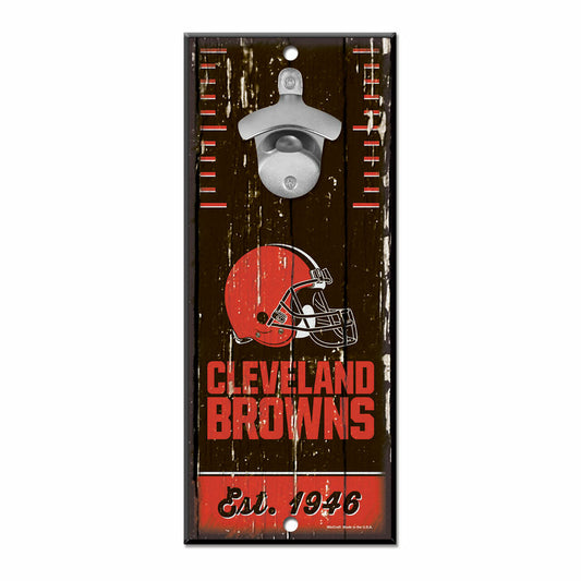 Cleveland Browns 5" x 11" Bottle Opener Wood Sign by Wincraft