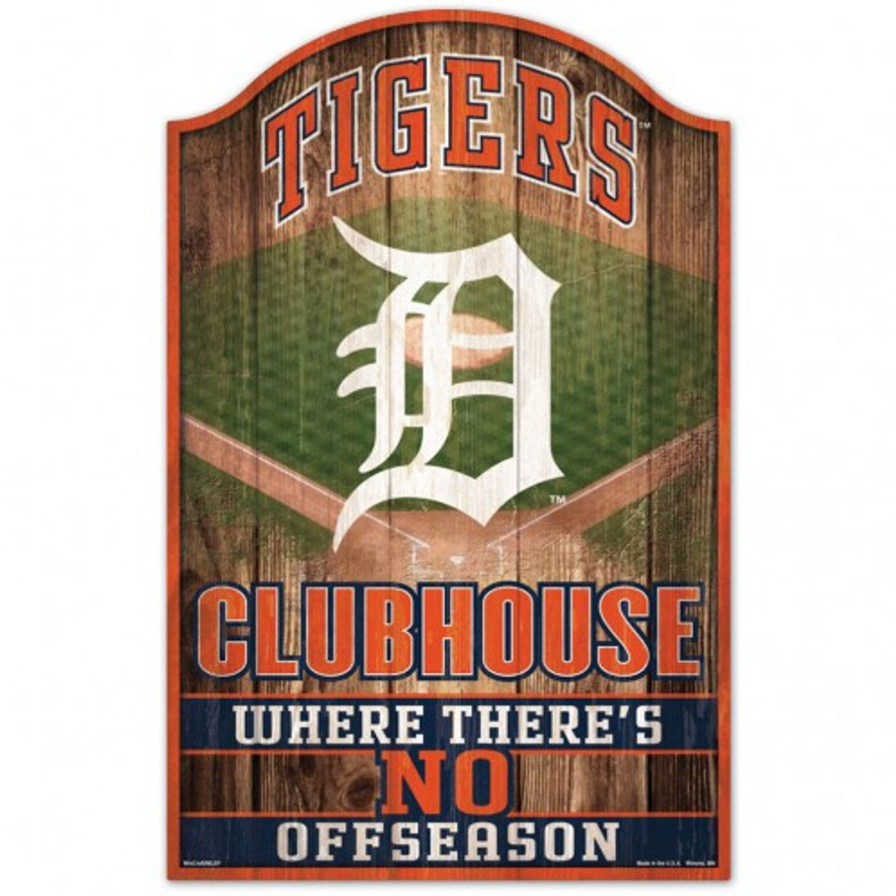 Detroit Tigers 11" x 17" Fan Cave Wood Sign by Wincraft