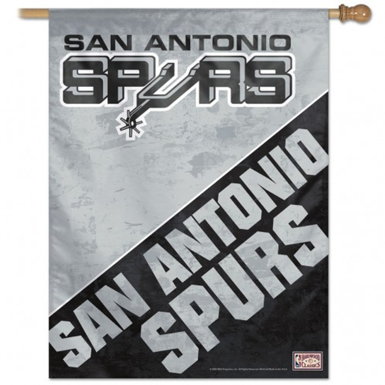 San Antonio Spurs 28" x 40" Vertical House Flag/Banner by Wincraft