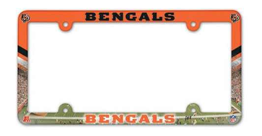 Cincinnati Bengals Full Color Plastic License Plate Frame by Wincraft