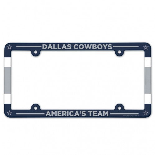 Dallas Cowboys Full Color Plastic License Plate Frame by Wincraft