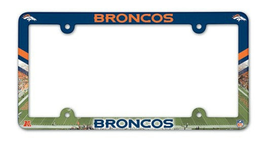 Denver Broncos Full Color Plastic License Plate Frame by Wincraft