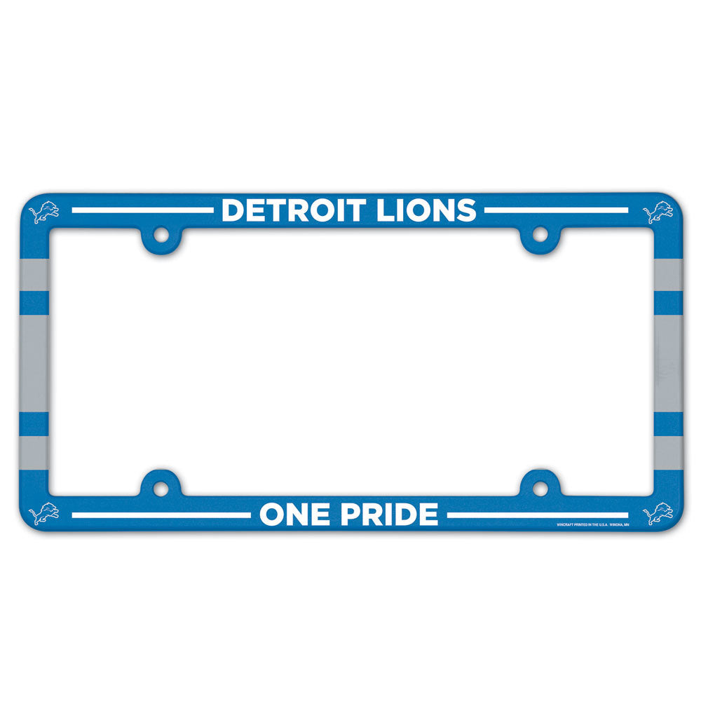 Detroit Lions Full Color Plastic License Plate Frame by Wincraft