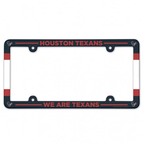 Houston Texans Full Color Plastic License Plate Frame by Wincraft