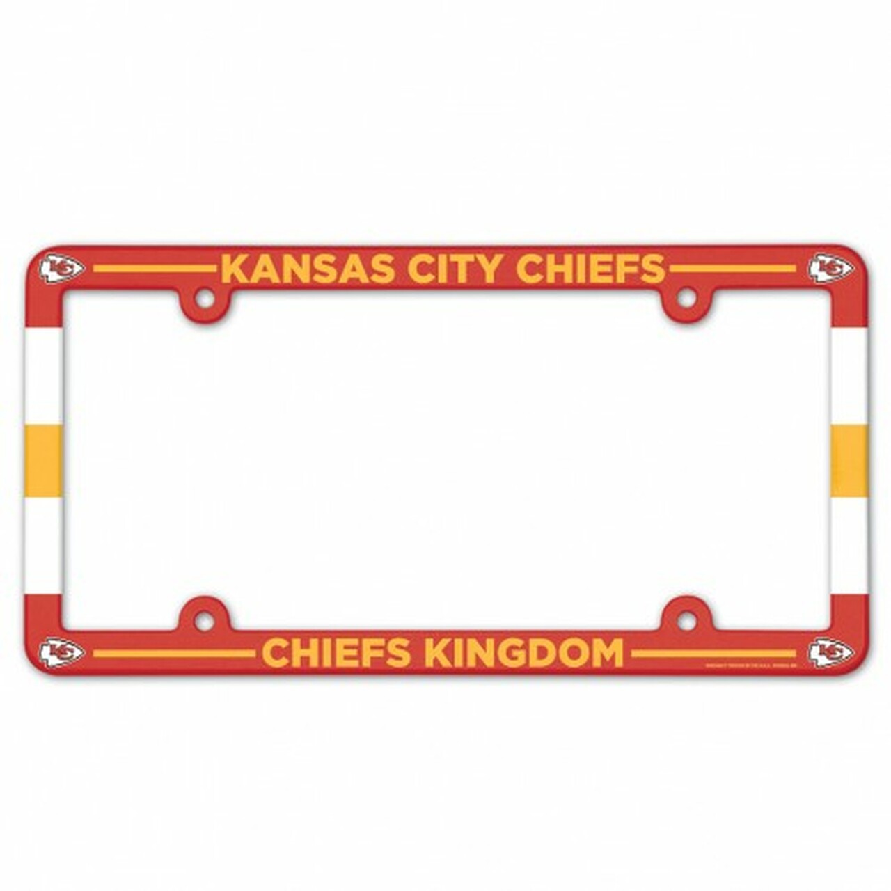 Kansas City Chiefs Full Color Plastic License Plate Frame by Wincraft