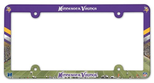 Minnesota Vikings Full Color Plastic License Plate Frame by Wincraft