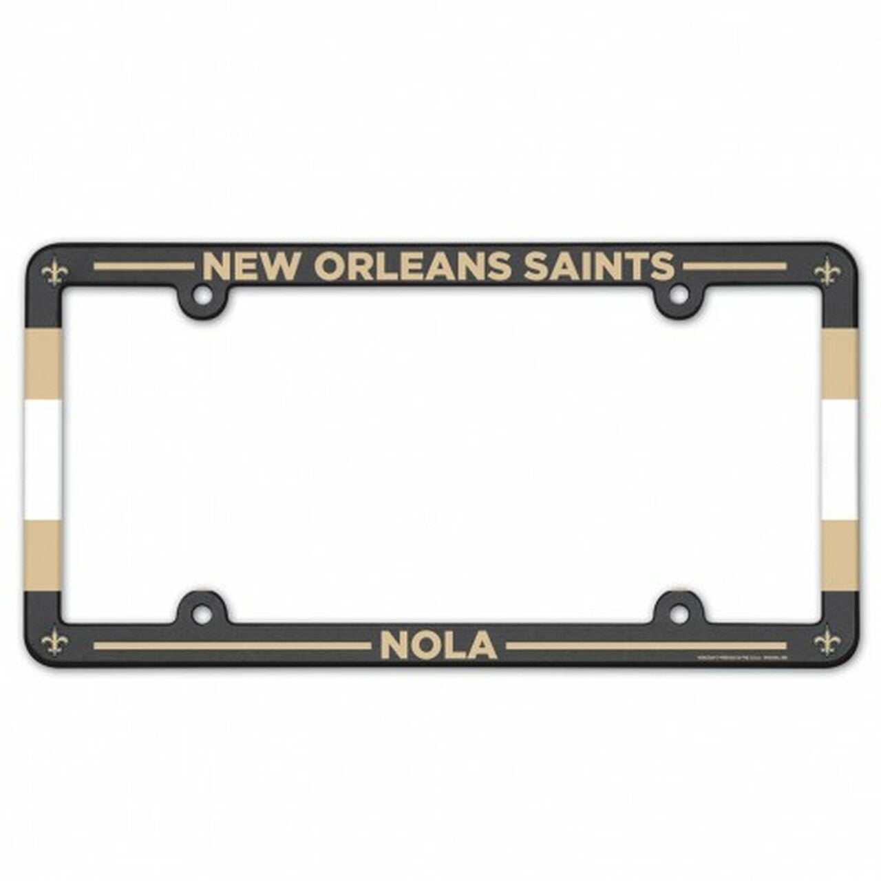 New Orleans Saints Full Color Plastic License Plate Frame by Wincraft