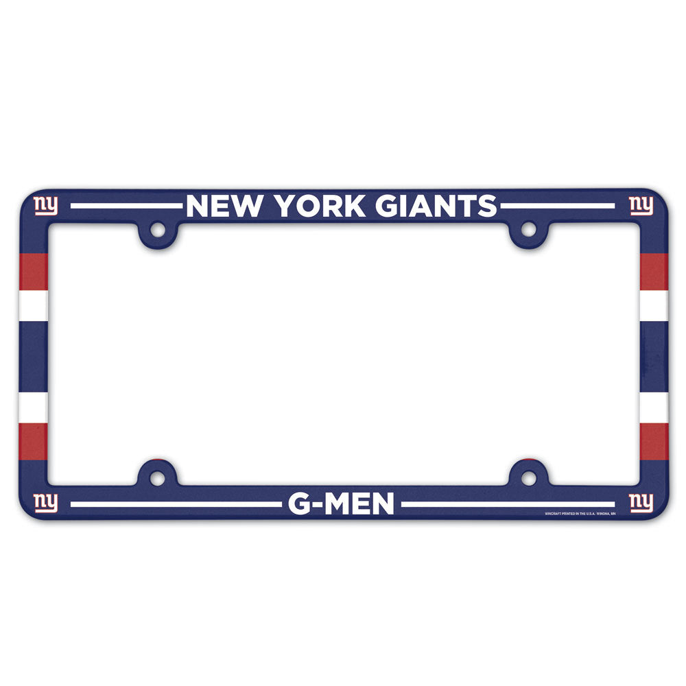 New York Giants Full Color PLastic License Plate Frame by Wincraft