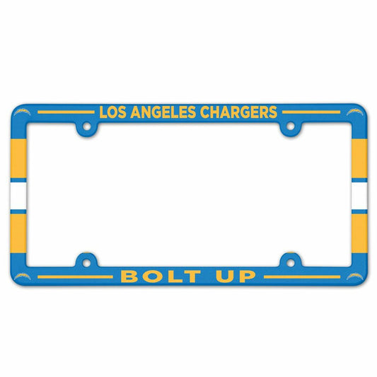 Los Angeles Chargers Full Color Plastic License Plate Frame by Wincraft