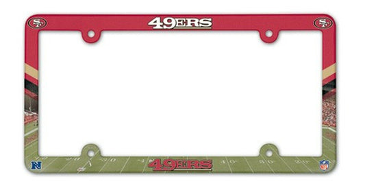 San Francisco 49ers Full Color Plastic License Plate Frame by Wincraft
