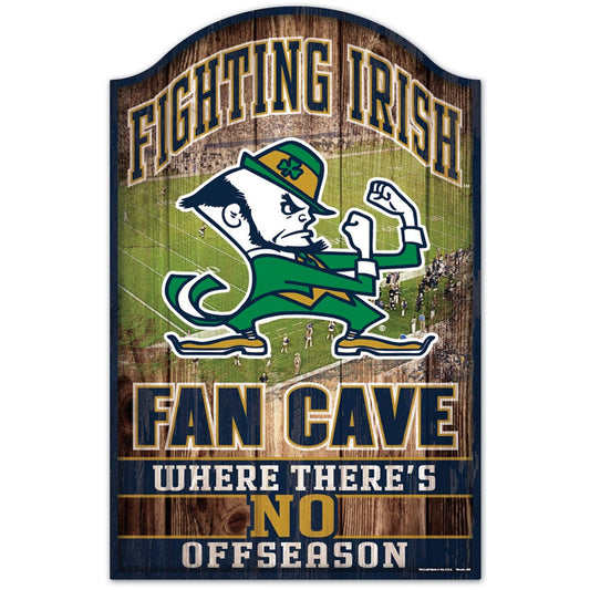 Notre Dame Fighting Irish 11" x 17" Fan Cave Wood Sign by Wincraft