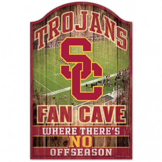 USC Trojans 11" x 17" Fan Cave Wood Sign by Wincraft