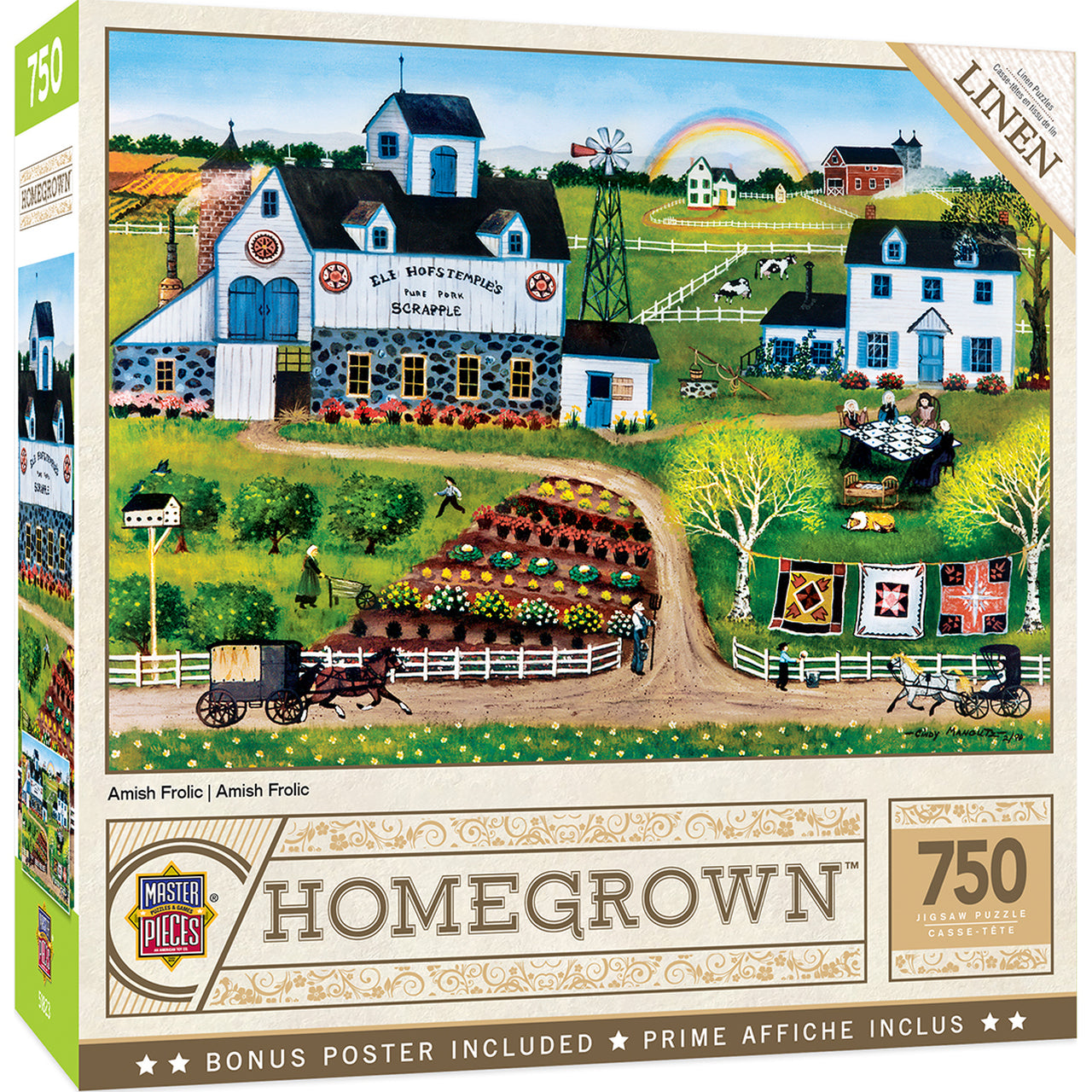 Homegrown - Amish Frolic 750 Piece Jigsaw Puzzle by Masterpieces