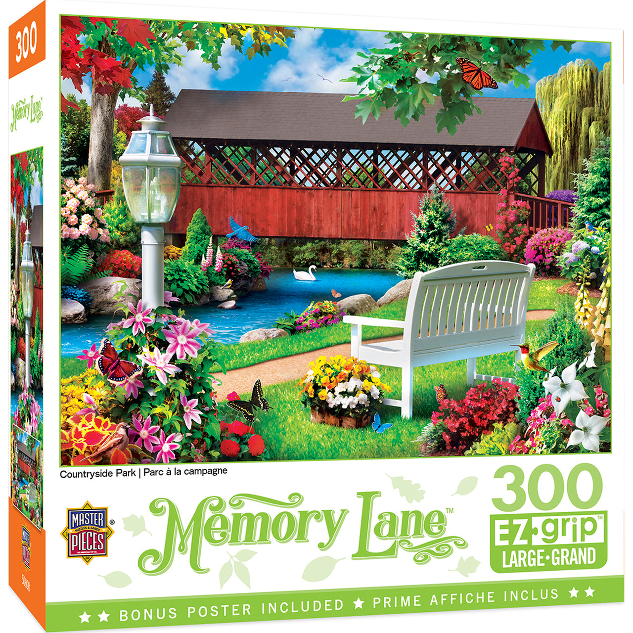 Memory Lane - Countryside Park 300 Piece EzGrip Jigsaw Puzzle by Masterpieces