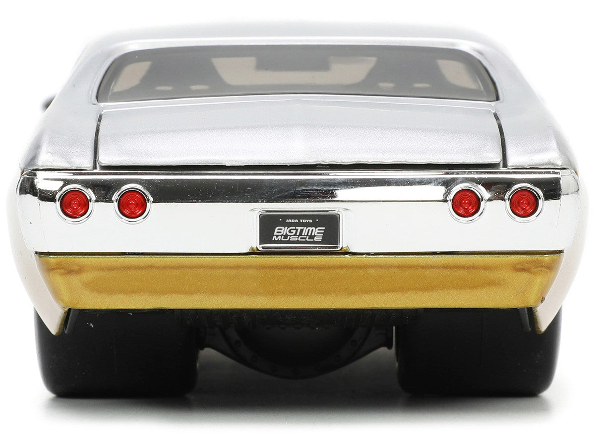 1970 Chevrolet Chevelle SS Gold and Silver Metallic "Bigtime Muscle" 1/24 Diecast Model Car by Jada