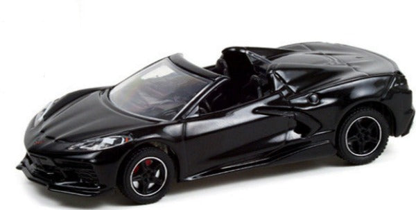 2020 Chevrolet Corvette C8 Stingray Convertible Black (Lot #3003) Barrett Jackson "Scottsdale Edition" Series 8 1/64 Diecast Model Car by Greenlight