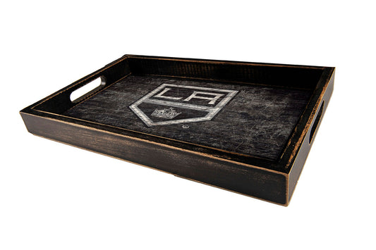Los Angeles Kings Distressed Serving Tray with Team Color by Fan Creations