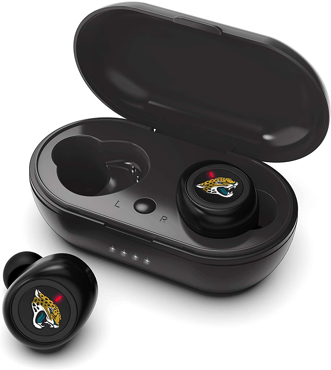 Jacksonville Jaguars True Wireless Bluetooth Earbuds w/Charging Case by Prime Brands