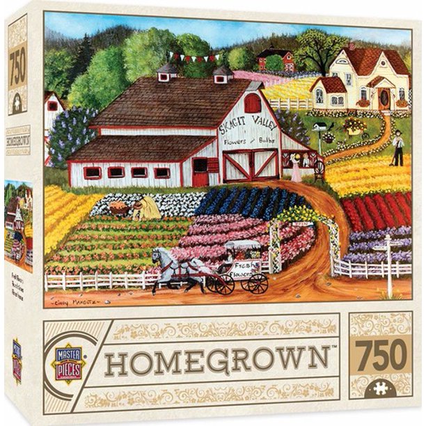 Homegrown Fresh Flowers 750 Piece Jigsaw Puzzle by MasterPieces