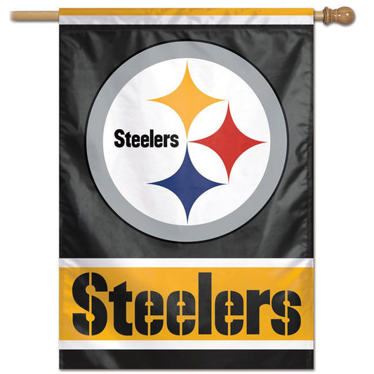 Pittsburgh Steelers 28" x 40" Vertical House Flag/Banner by Wincraft