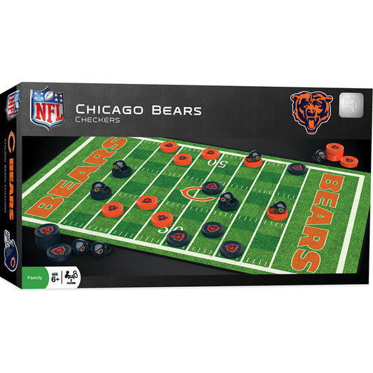 Chicago Bears Checkers Board Game by Masterpieces